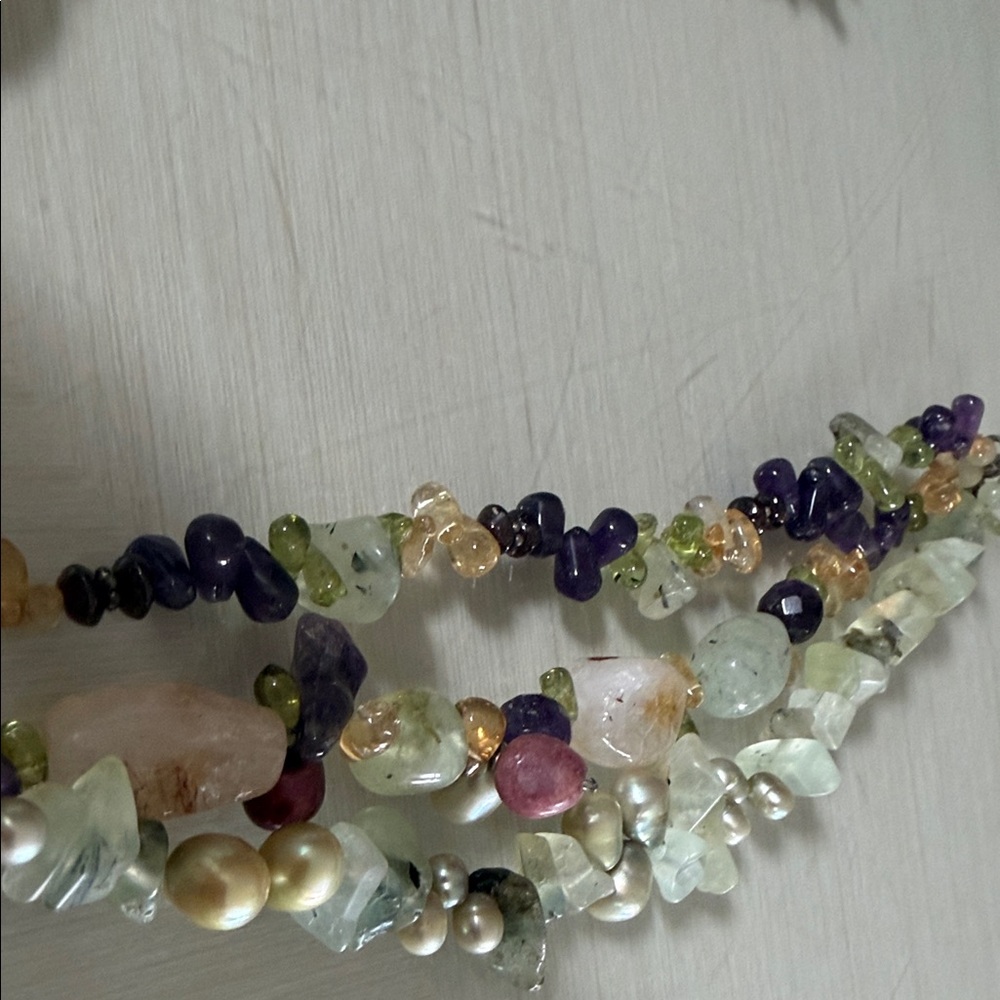 Source Unknown Multicolor Gemstone Necklace - image 4